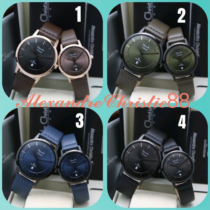 Jam Tangan Couple Alexandre Christie 8639 AC8639 AC 8639 | Original