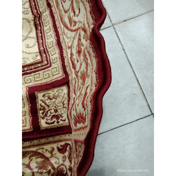 Karpet permadani red creammy imperial 120 x 160 cm