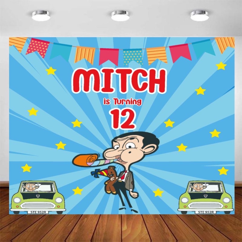 Custom backdrop banner mr bean
