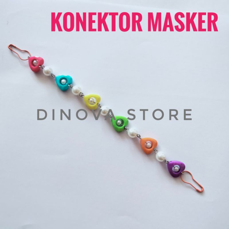 NEW konektor Masker LOVE/pengait masker/konektor masker hijab