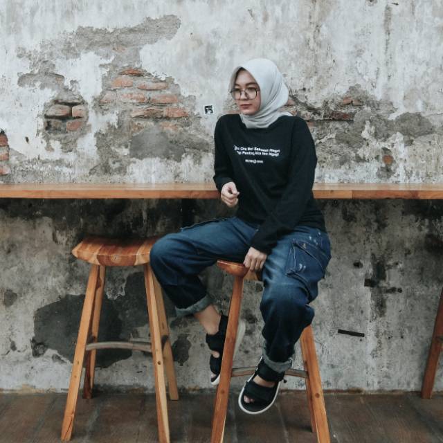Kaos Santri Putri Lengan Panjang Kaos Dakwah
