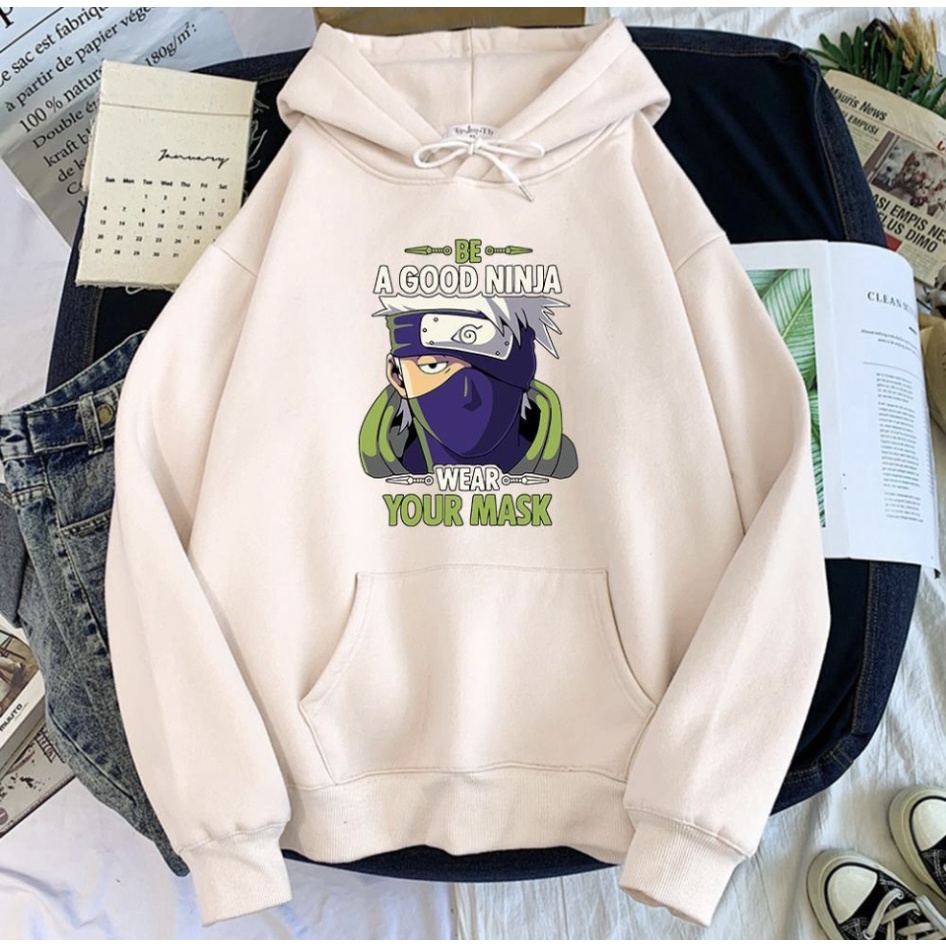 GOOD NINJA NARUTO Jumper Hoodie II Sweater Hoodie Anime II Sweter Oblong Topi Sz M - XL ( Pria &amp; Wanita / Anak &amp; Dewasa )