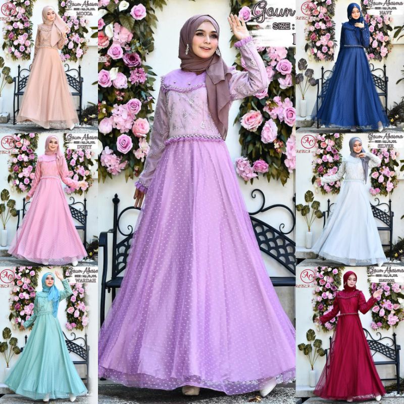 TERBARU > GAMIS AKASMA TILE DOT MIX TILE PREMIUM > GAUN PESTA ORIGINAL