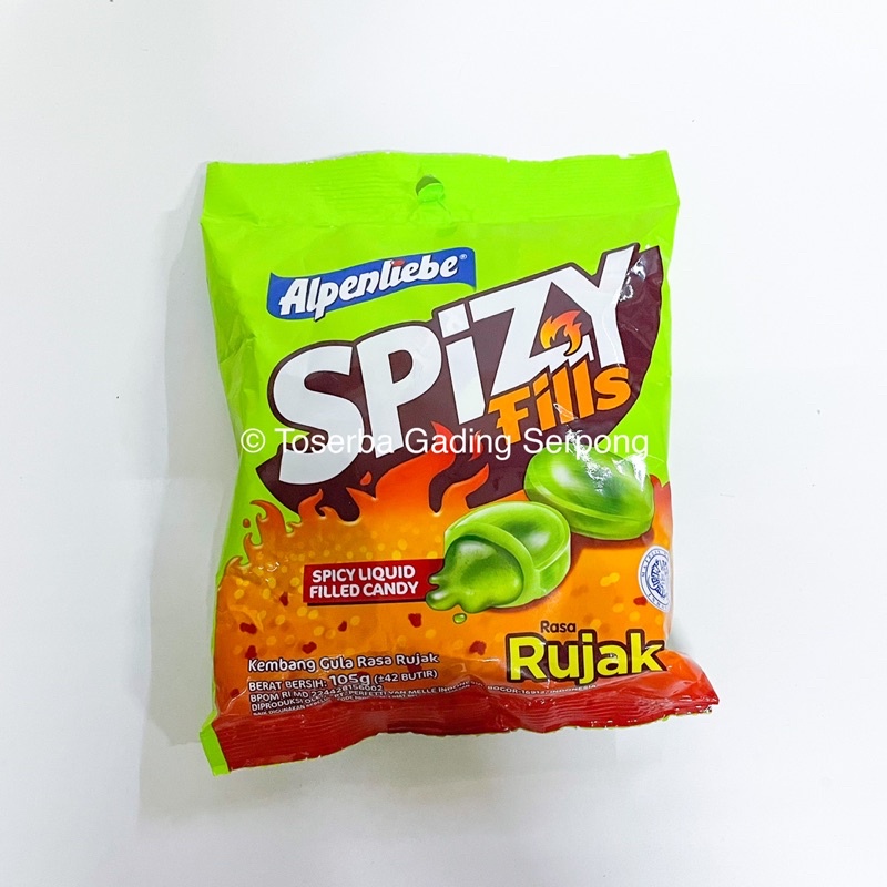 Alpenliebe permen Spizy Fills rasa Rujak 105gr