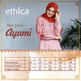 Jual GAMIS ETHICA AYUMI 210 ( OLIVE, DUSTY PINK, PURPLE ) | Shopee