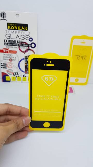 KOREAN Tempered Glass iPhone 5S 5G 5C FULL SCREEN TG 5D iPhone 5 SE FULL GLUE Anti Gores FULL LAYAR