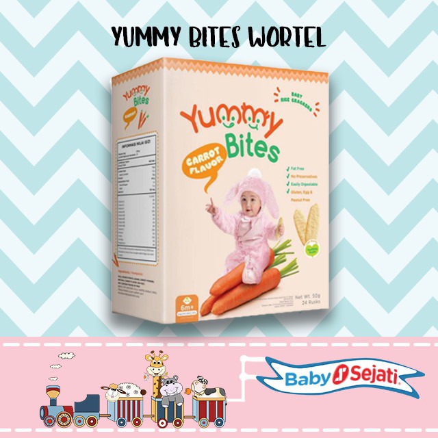 Yummy Bites Snack Baby / Cemilan Bayi - NEW PACKAGING