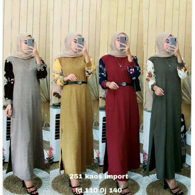 SALE 251 Dress kaos import / codoray slup import