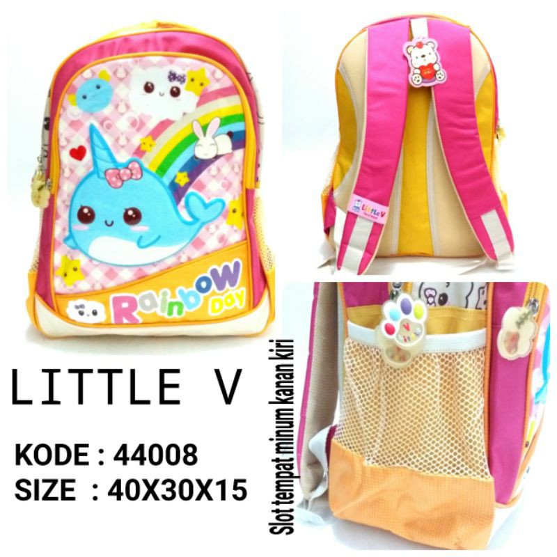 TAS SEKOLAH ANAK PEREMPUAN LUCU TERBARU LITTLE V 44008