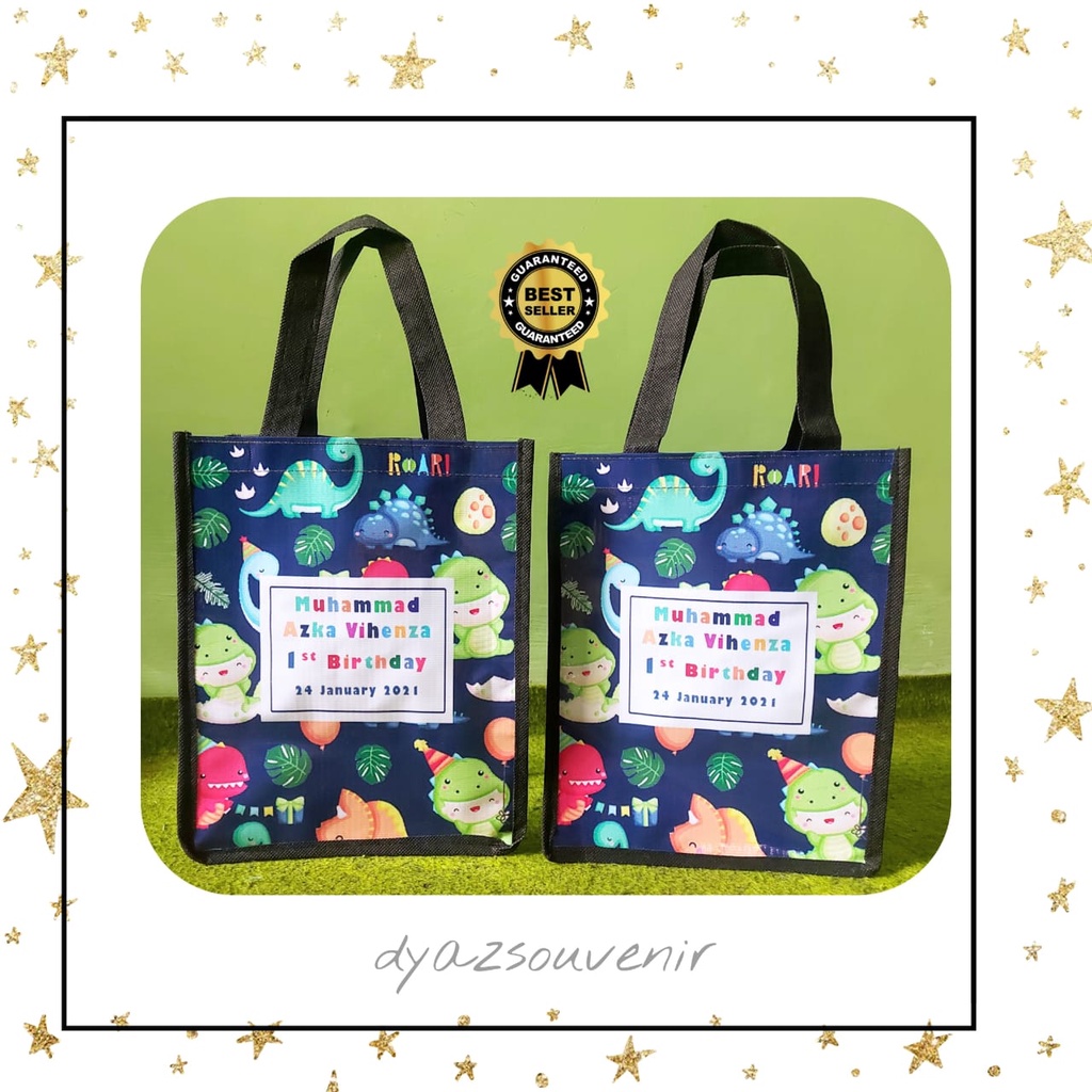 

GOODIE BAG DINOSAURUS PVC BAG DINO SOUVENIR ULTAH ANAK