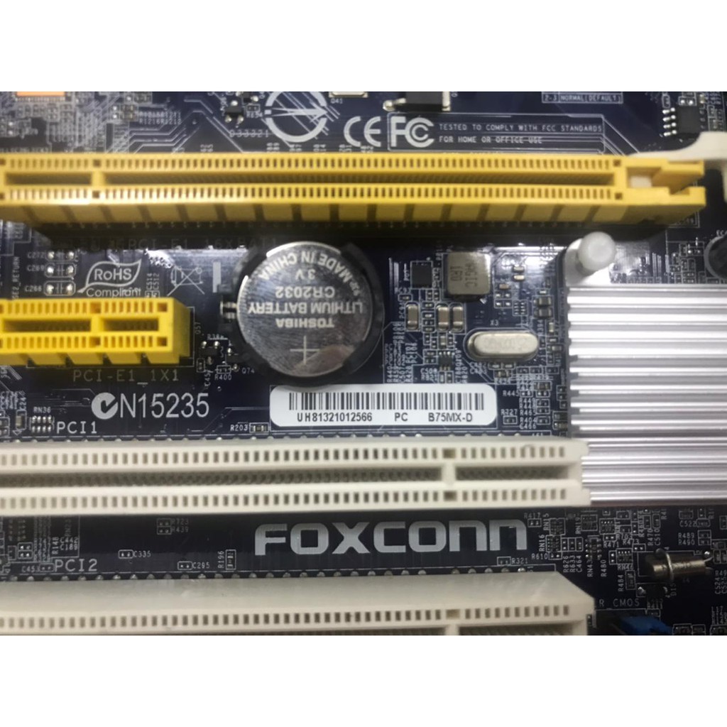 Mainboard Motherboard Mobo Intel B75 LGA 1155 Foxconn B75MX-D