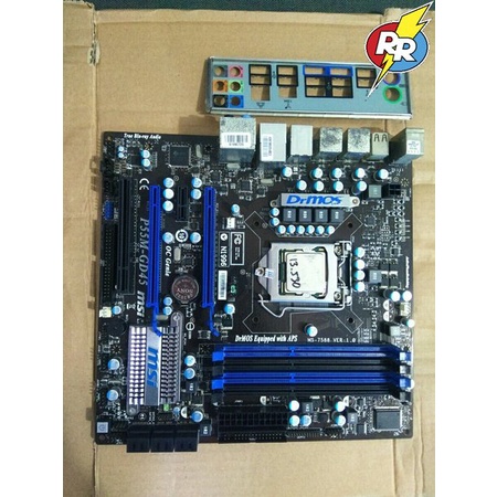 Motherboard MSI Drmos P55M-GD45 Paket Prosesor Intel Core i3 530 2.93 GHz 4 Slot Memori