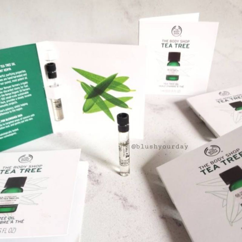 The Body Shop Tea Tree Oil 1ml sample Sachet  skincare acne care