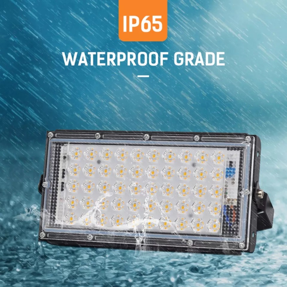 Lampu Sorot LED DC 12V 50W Watt Volt Floodlight Tembak Outdoor SNI