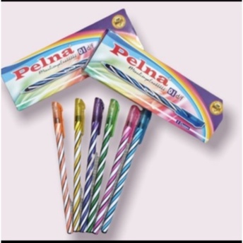

1 Box 12 Pcs Pulpen Spin 0.5 MM Pulpen Lilin Pelna