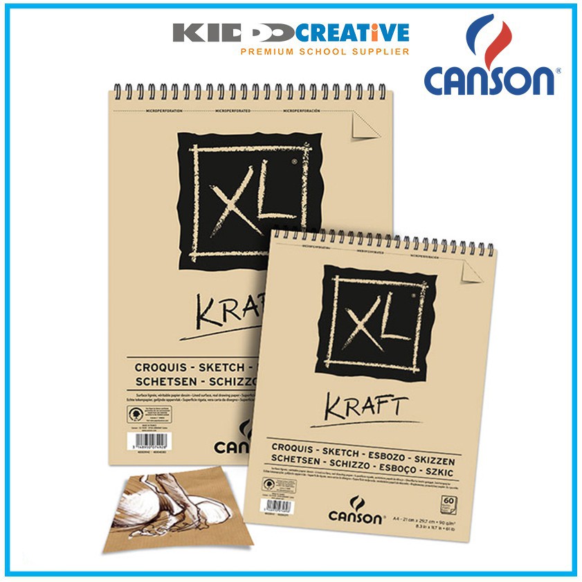 

CANSON XL KRAFT 40S, 60S A5, A4, A3 90G