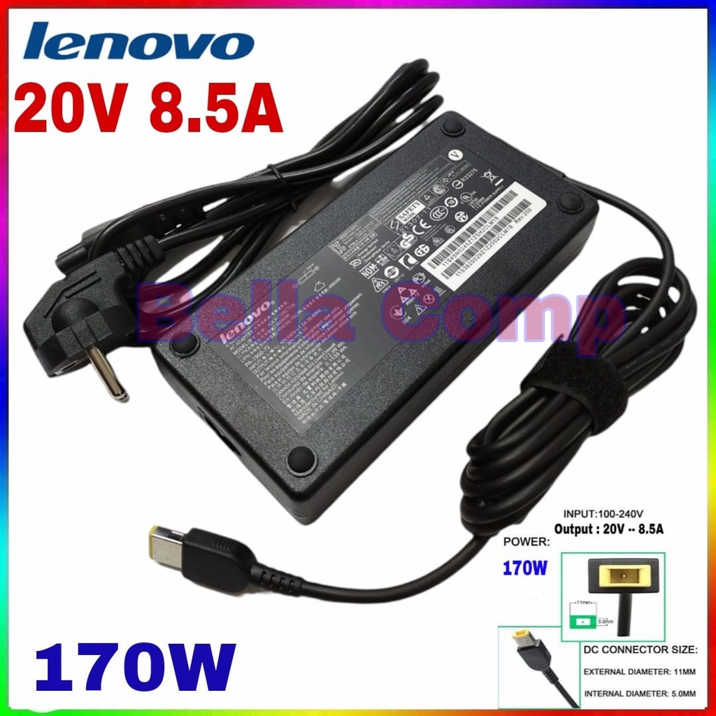 Lenovo 20V 8.5A 170W PIN USB Slim AC Adapter Charger Casan For Lenovo Legion Y530-15 Y540-15 Y540-17 Y545 Y545 PG0 Y7000 Y7000P-1060 Y720-15 Y40; Y50