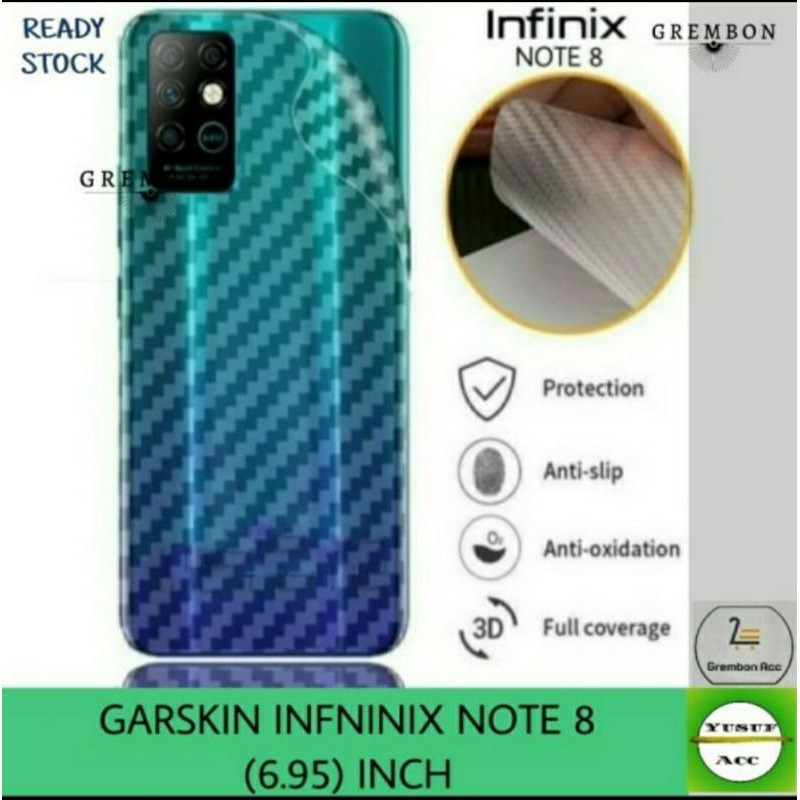 SKIN KARBON - SKIN CARBON - ANTI GORES BELAKANG OPPO A53 2020 / A33 2020 - F1S / A59 - F7 - A3S/A5