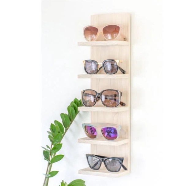 Rak Kacamata Kayu Jati Belanda