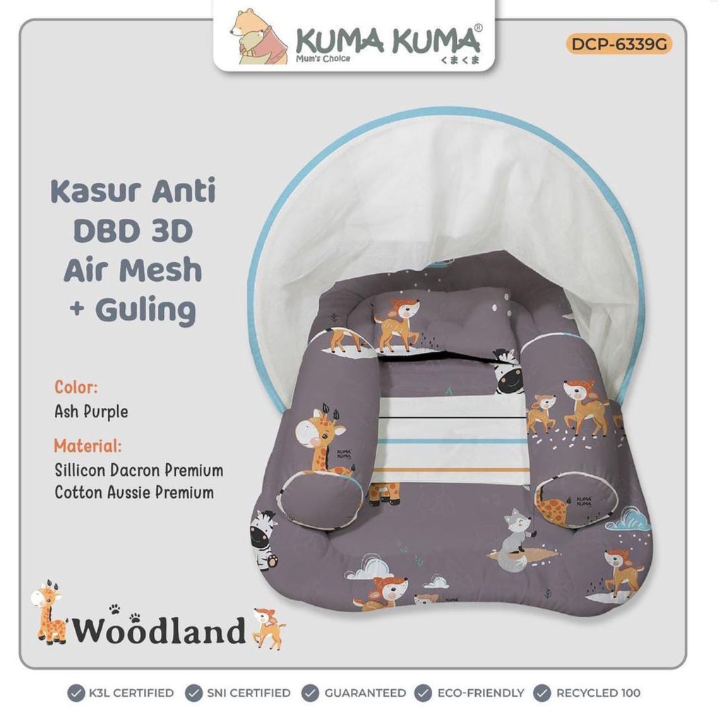 KUMA KUMA - kasur bayi anti DBD AIR Mesh (NEW Motif!!!)