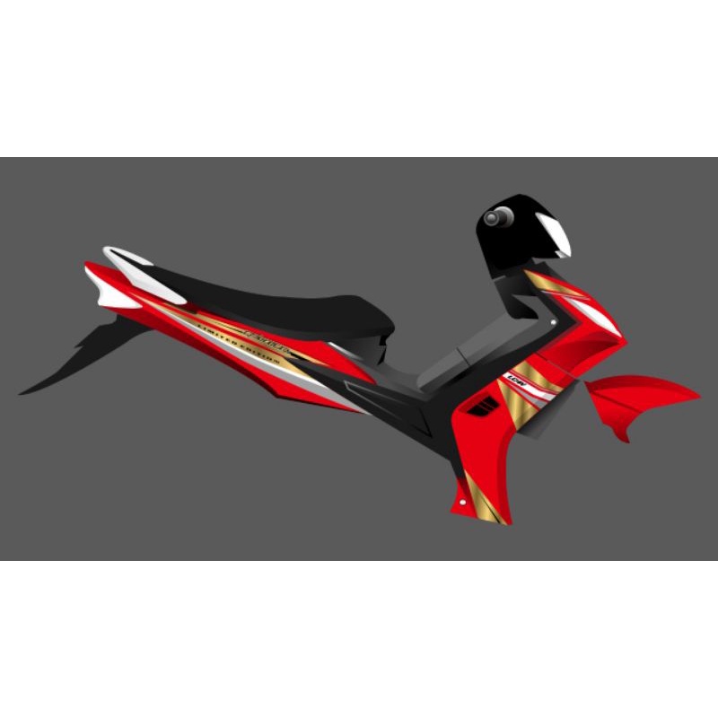 Striping yamaha LC 135 old 2010 transparan uv