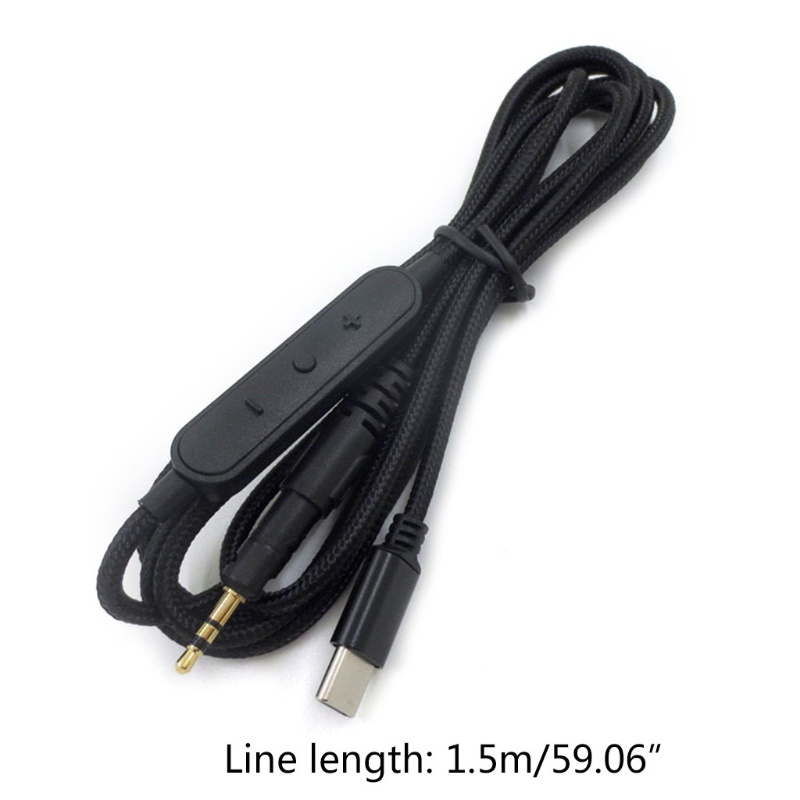 Kabel Adaptor Jack BT Type C Male to 2.5mm Male Untuk Headphone Stereo ATH-M40X M50X M60X M70 Sangat Kompatibel