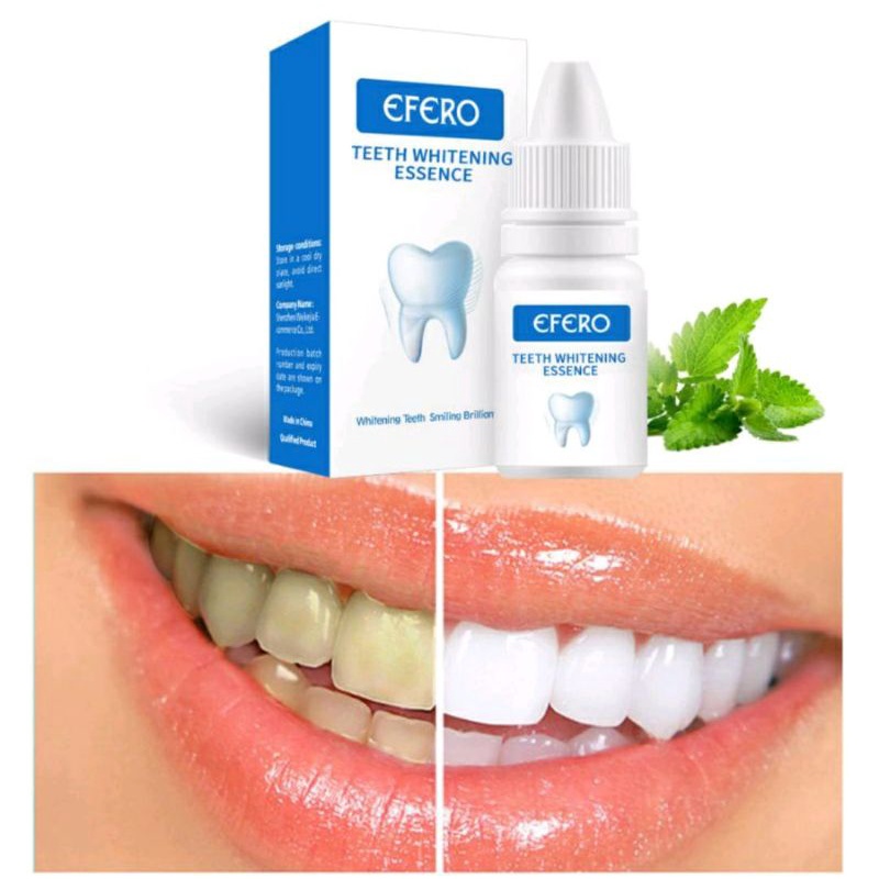 PEMUTIH GIGI EFERO TEETH WHITENING ESSENCE PENGHILANG KARANG GIGI