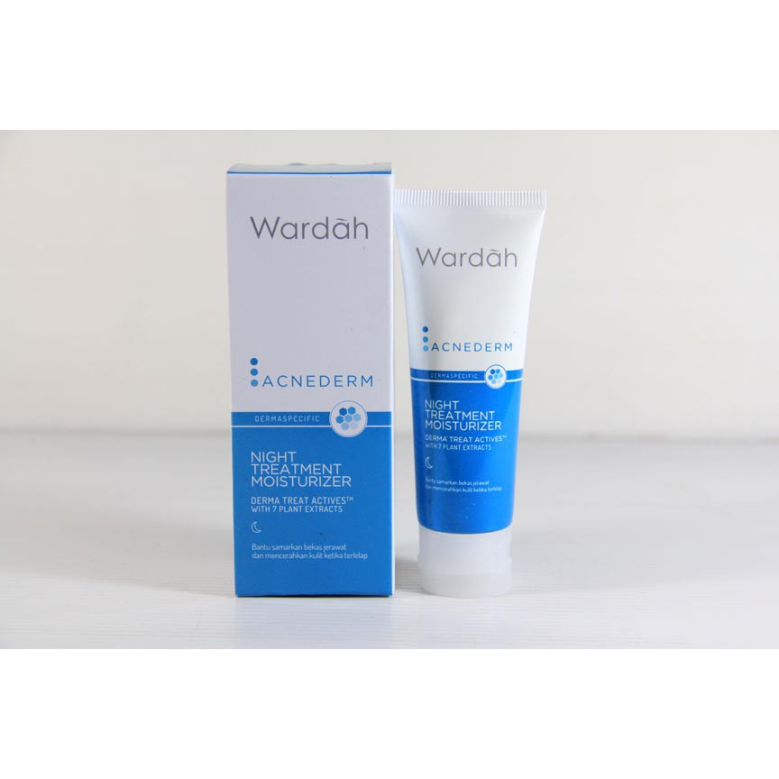 Wardah Acnederm Night Treatment Moisturizer 40 mL