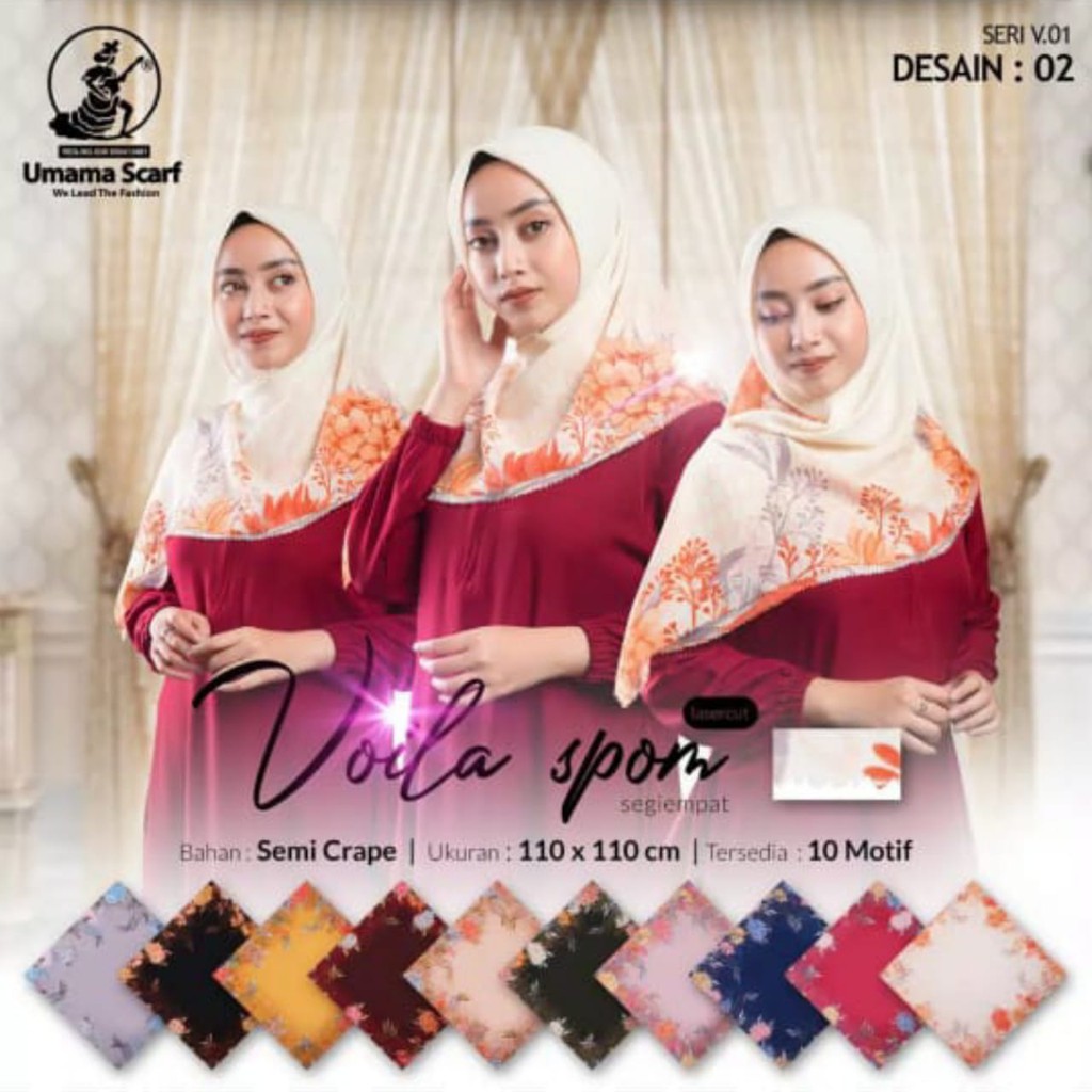 Kerudung Segi Empat, MT.7, JILBAB SEGI EMPAT, VOILA SPOM