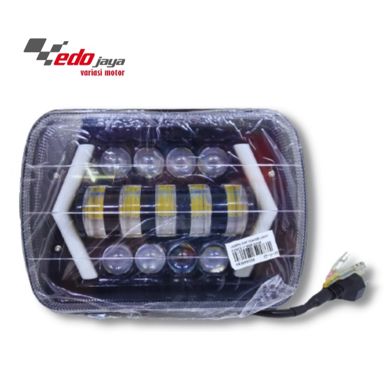 Lampu Daymaker Lampu Reflektor Kotak RX King CB GL 13 Mata LED + Sein 7 Inch Universal Semua Motor