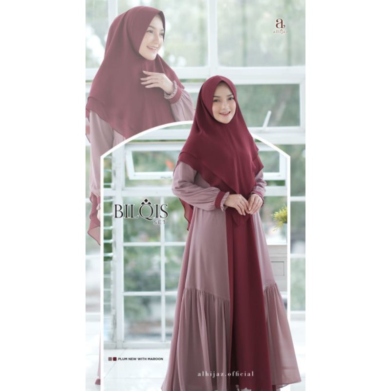 BILQIS SET GAMIS SYARI ORI AL HIJAZ GAMIS BRANDED
