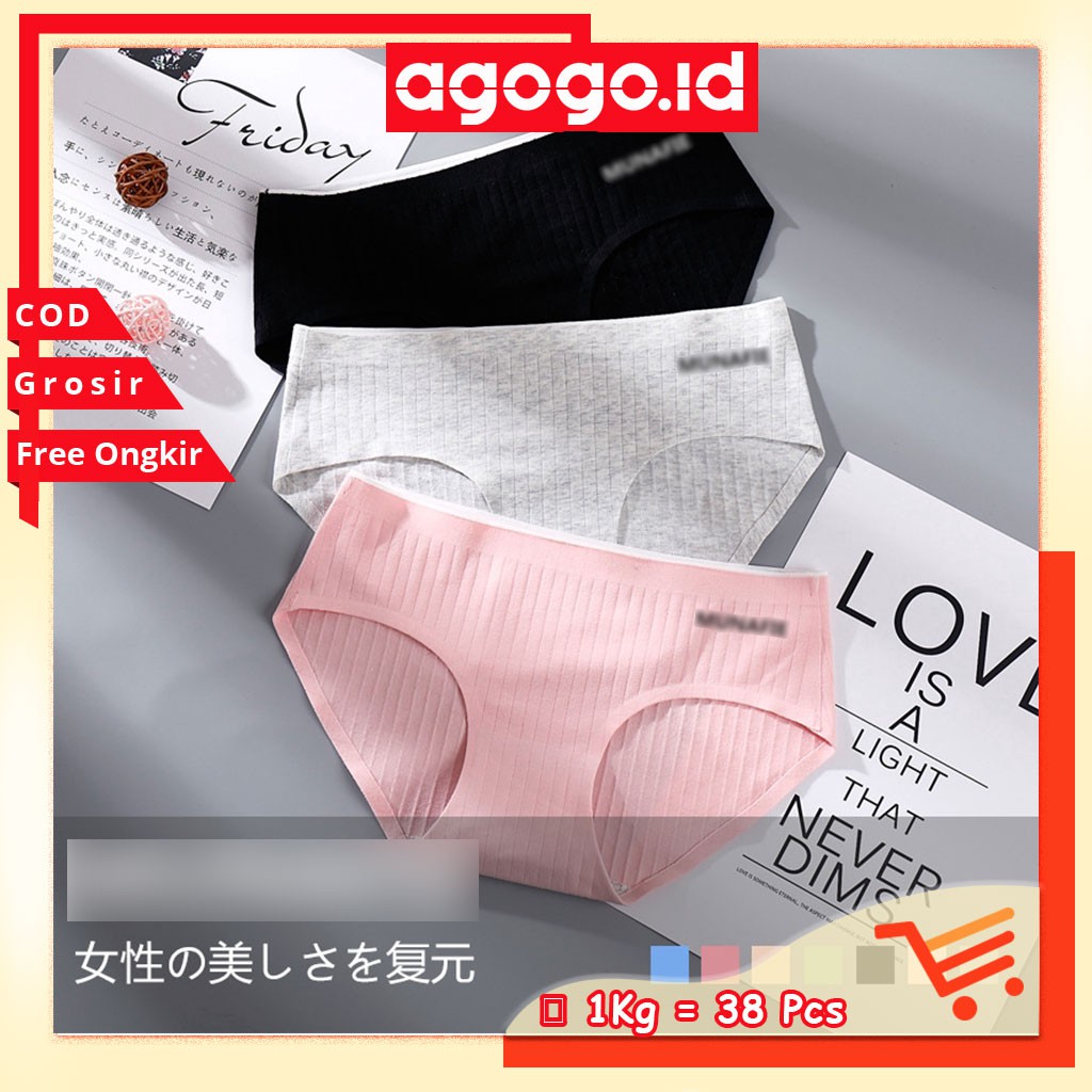 AGG-151 Munafie Celana Dalam Wanita Cotton Mulus / Seamless Underwear Seksi CD Import Murah