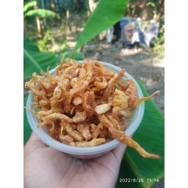 

jamur krispi 100 gr kemasan box/mankuk