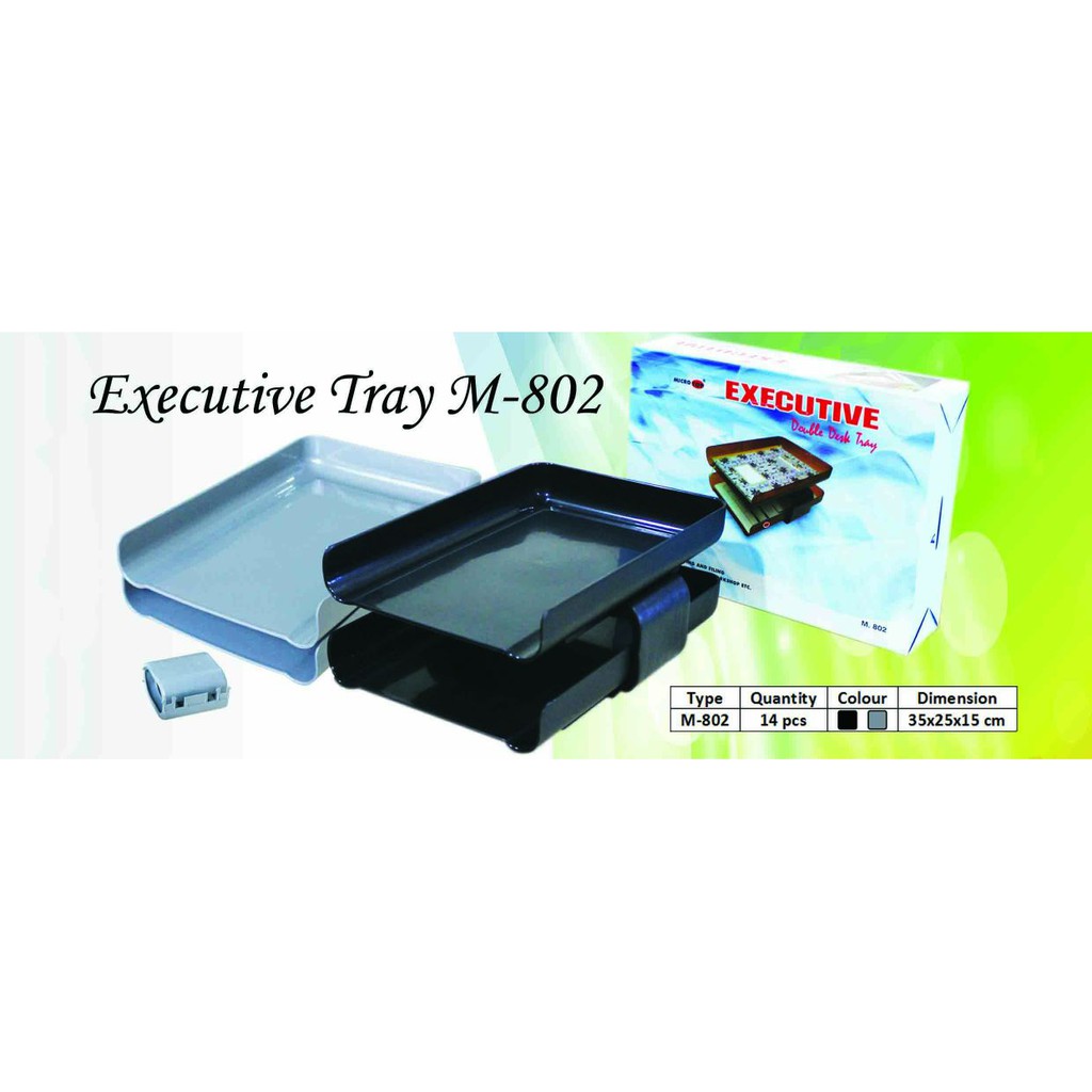 

Paper tray / excecutive tray / dokumen tray / Bak surat / rak surat 2 susun microtop m-802
