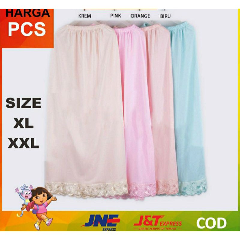 Androk Rok Dalaman Wanita Handrok Muslim Panjang