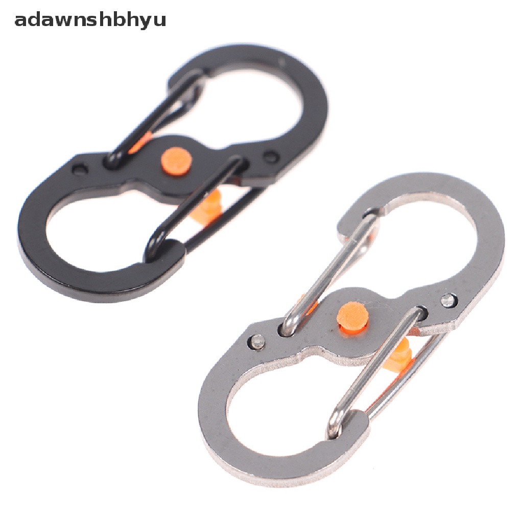 Adawnshbhyu Gantungan Kunci Carabiner Camping Outdoor Dengan Kunci 8shaped S Buckle Climbing Clip