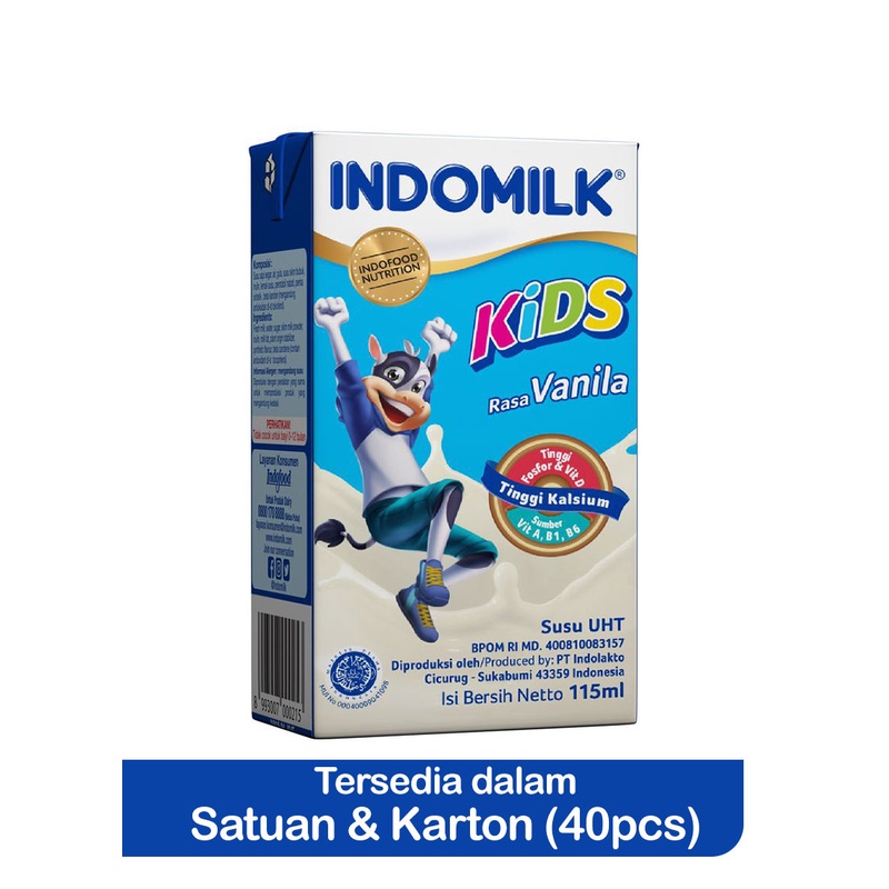 

Indomilk Susu Cair Uht Kids Vanilla 115Ml - Alhanan/04