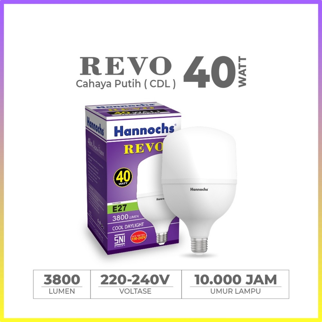 Hannochs Lampu LED Capsule Revo 40 Watt - Cahaya Putih