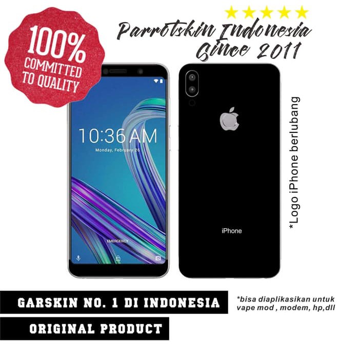 BISA COD Garskin Skin Asus Zenfone Max Pro M1 Iphone x Style coat