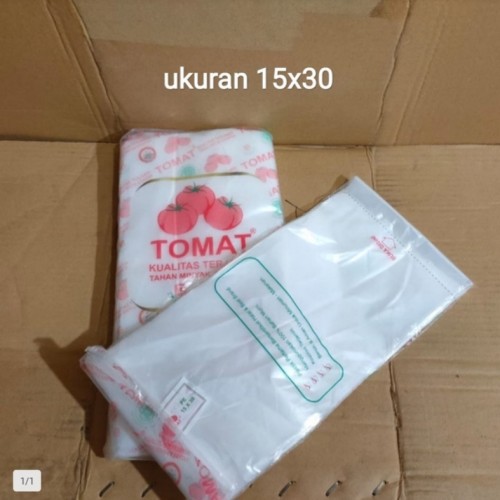 kantong plastik pe tomat 15x30 (isi 4 pack),plastik es plastik gula
