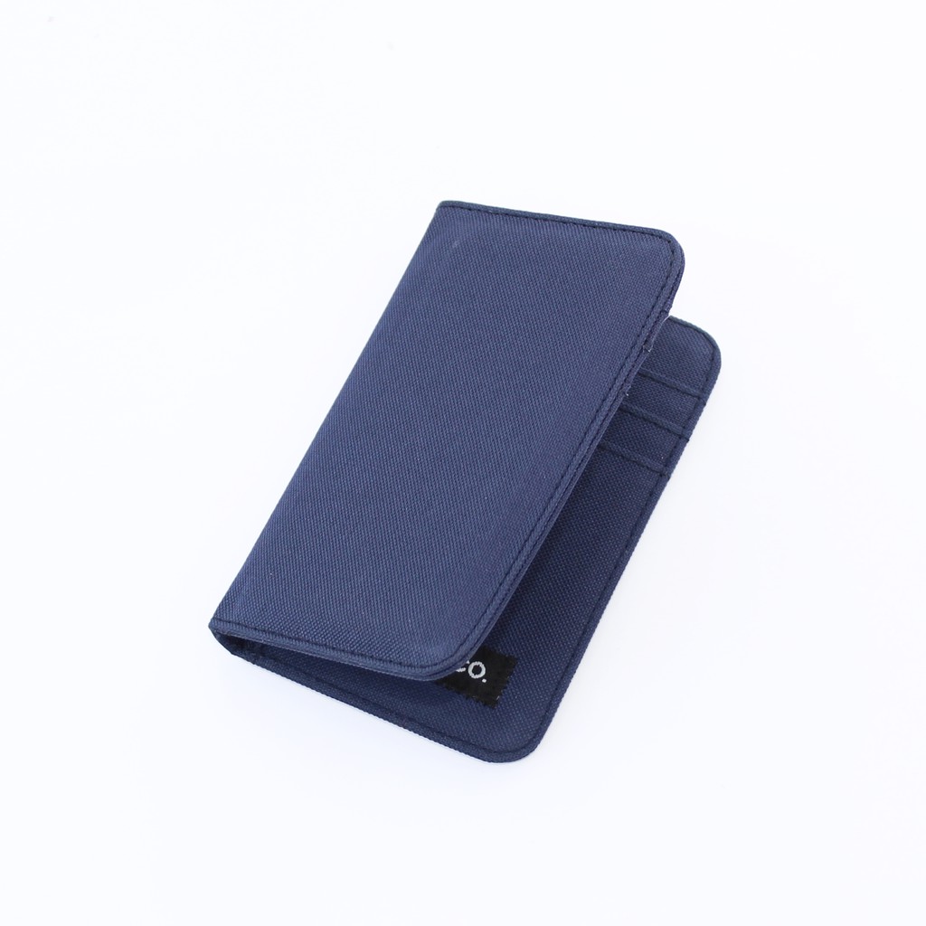 Dompet Kartu Pria Wanita card holder model slim slot vertical navy EMDK52