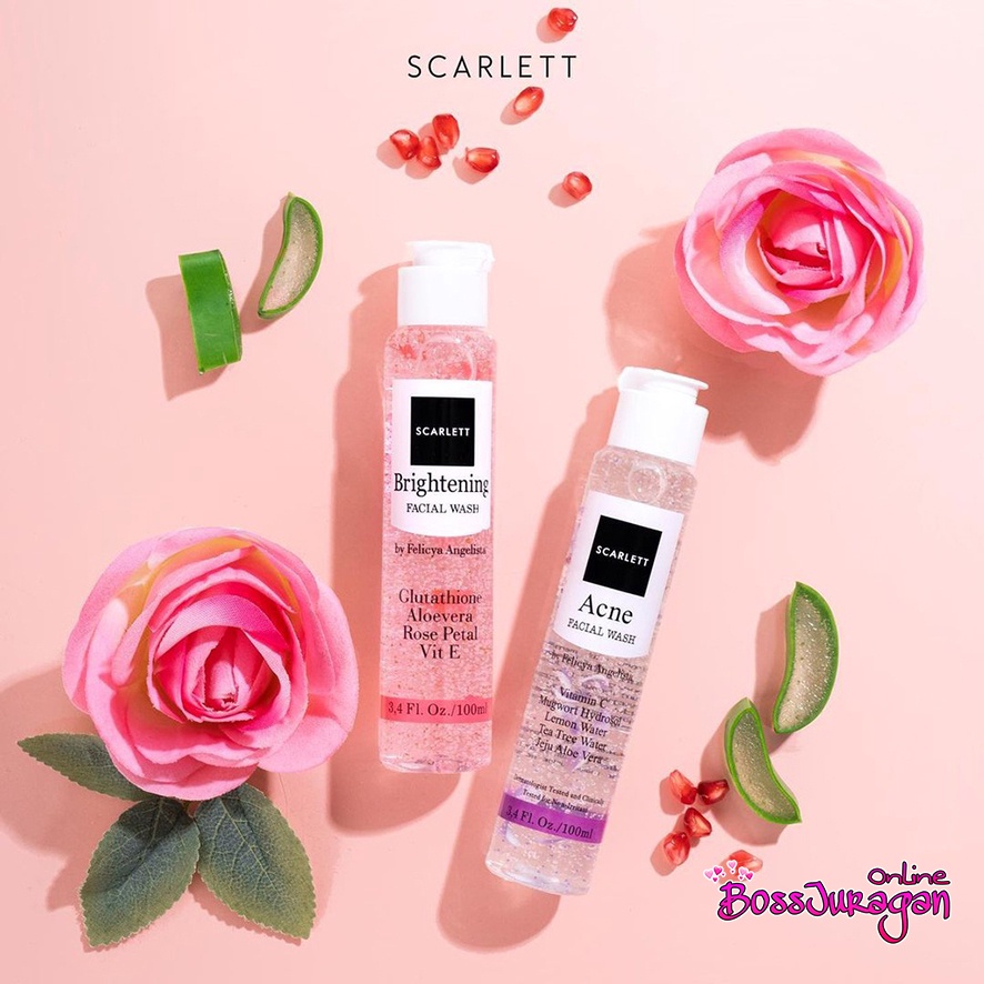 (BOSS) (NEW) SCARLETT Whitening Facial Wash - FACIAL WASH SCARLETT WHITENING