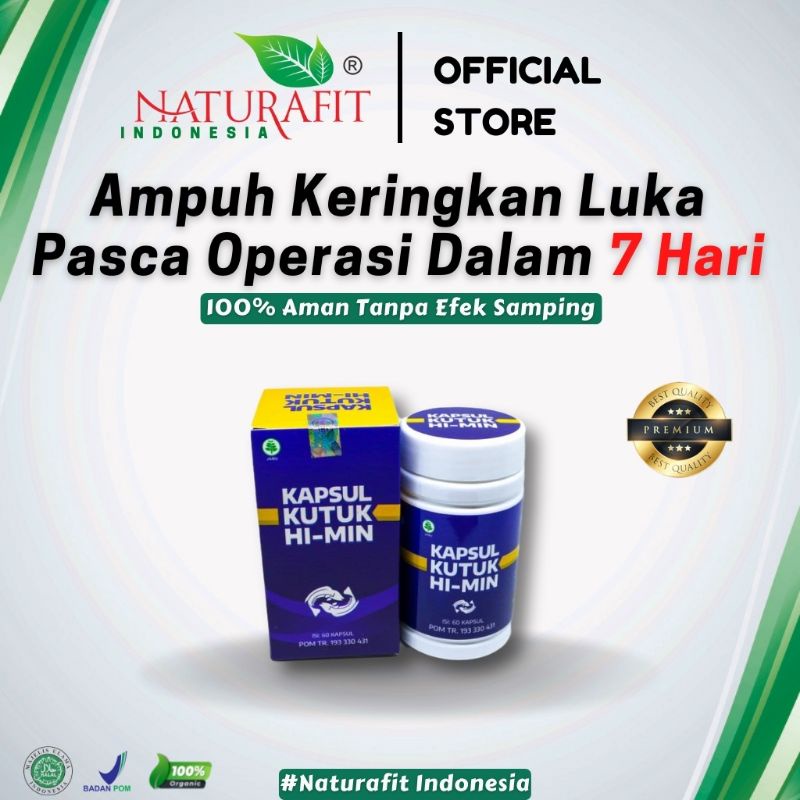 PROMO Kapsul Kutuk Ikan Gabus Pro Albumin Obat Pasca Luka Operasi Caesar Ampuh HI-MIN Naturafit Original BPOM Herbal