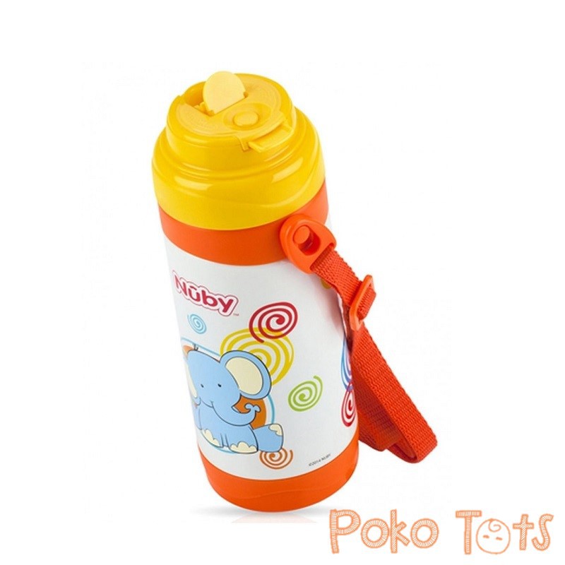 Nuby Clik-It Stainless Steel Insulated Cup 360ml Thermos plus Cangkir