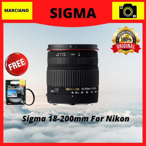 Lensa Sigma 18-200mm For Nikon