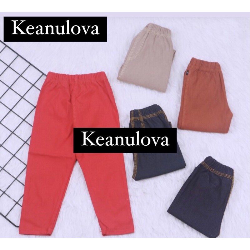 FREYA KIDS | Leging Anak perempuan Umur 3-5  Tahun Bahan KATUN TEBAL