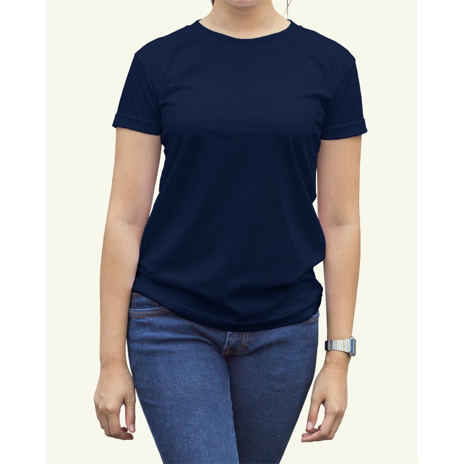 XL-XXL Tshirt / Kaos Polos Oneck Wanita / Cewek, Combed Jumbo