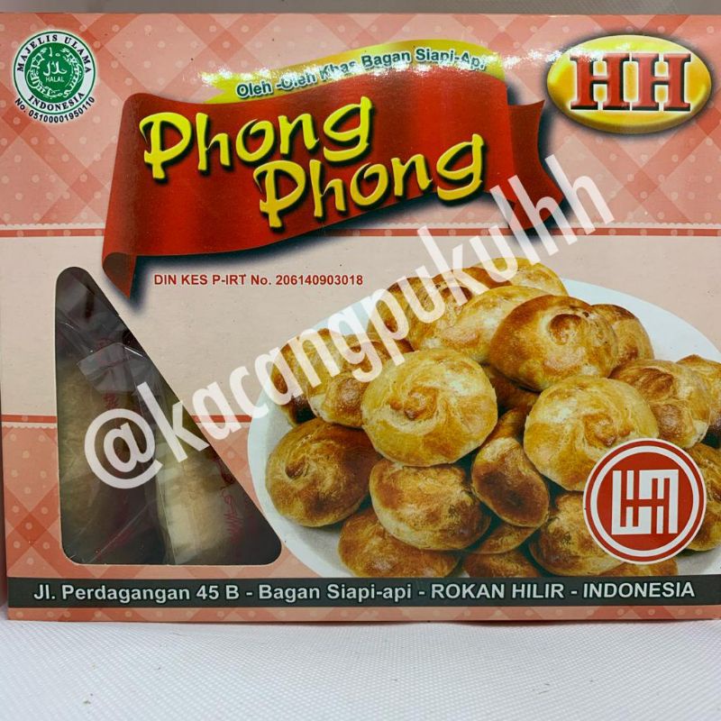 

Kue Phong Phong HH Perkotak Isi 10pcs Makanan Oleh-Oleh Khas Bagansiapiapi Rokan Hilir Riau Enak dan Gurih Halal BPOM