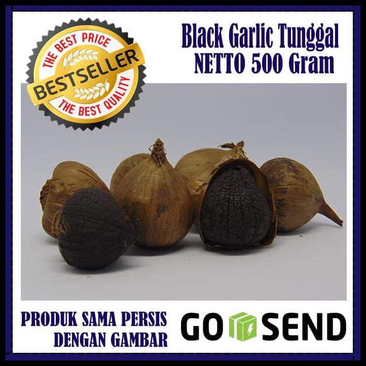 

BLACK GARLIC TUNGGAL 500 GRAM - BAWANG PUTIH HITAM TUNGGAL/LANANG MURAH