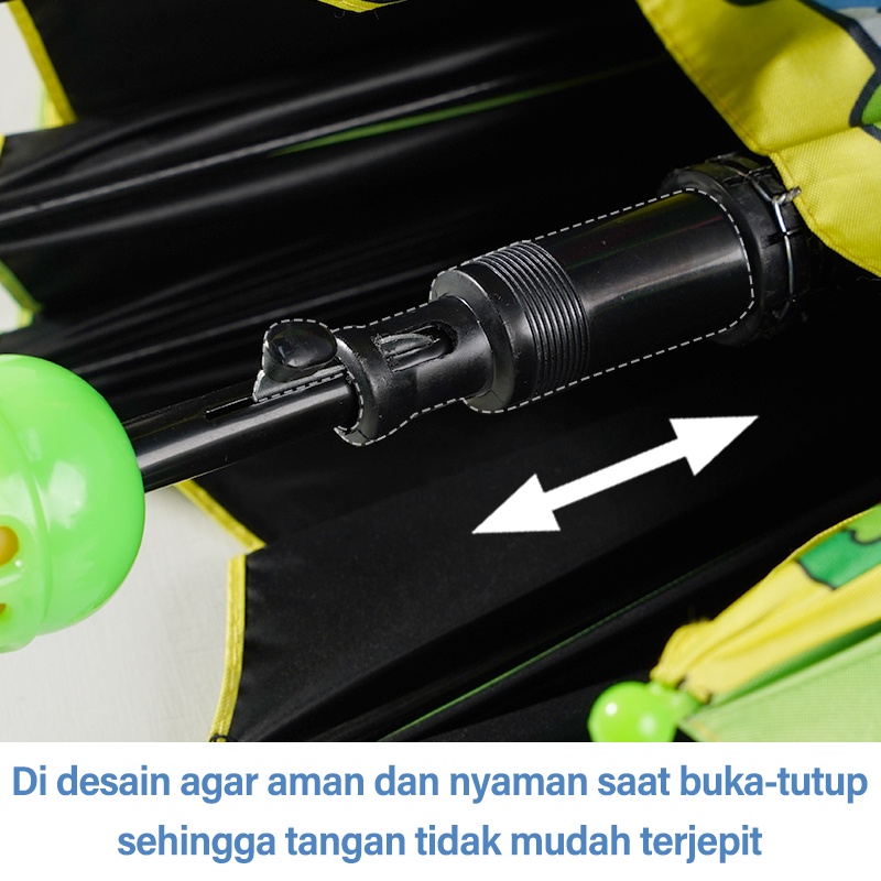 Letyeah &amp; Anantagt Payung anak Anti UV tahan hujan Otomatis Buka Tutup Umbrella